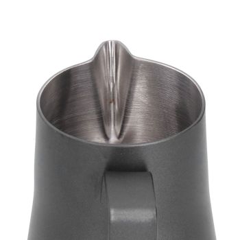 Stainless Steel Frothing Cup Coffee Frothing Pitcher Milk Frothing Jug with Long Diversion Mouth350ml