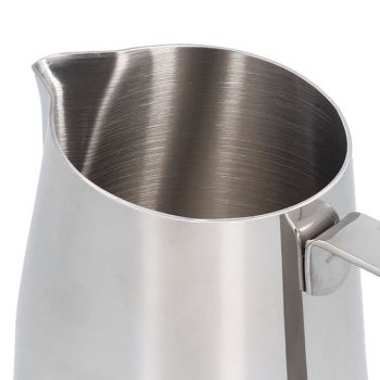 400ml 304 Stainless Steel Coffee Jug Oblique Mouth Milk Frothing Jug for Home Kitchen