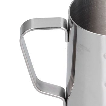 400ml Stainless Steel Frothing Cup Pointed Spout Coffee Art Pitcher Milk Steaming Jug with Scale
