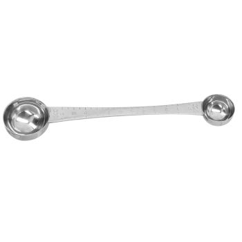 Coffee Scoop with Scale Length Double End Measuring Spoon Stainless Steel Tablespoon Seasoning Spoon