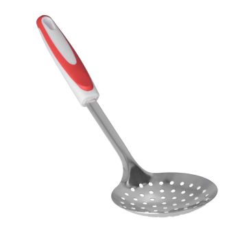 Thickened Colander Spoon Hand Polished Soup Hot Pot Spoon Non Slip Stainless Steel Kitchen Strainer Scoop