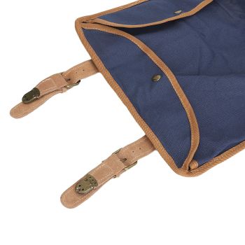 Bartending Tool Bag Portable Large Capacity Stylish Adjustable Shoulder Strap Bartender Kit Bag for Camping Parties Blue