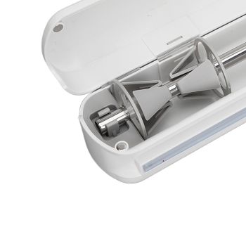 Plastic Wrap Dispenser with Slide Cutter Smooth Cutting Adjustable Reusable Cling Film Dispenser for Tin Foil S 37x6.5cm