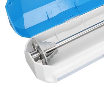 Plastic Wrap Dispenser with Slide Cutter Smooth Cutting Adjustable Reusable Cling Film Dispenser for Tin Foil L 38x9.8cm