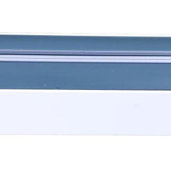 Reusable Cling Film Dispenser Magnetic Refillable Plastic Wrap Dispenser with Cutter Magnetic Stripe White Blue