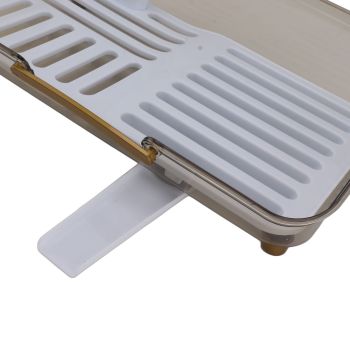 Dish Drying Rack Multifunctional PP Space Saving Clean Hygienic Dish Drainer for Kitchen Sink