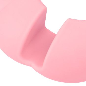 5 Grid Silicone Divided Serving Tray Snack Divider Divided Container Round Serving Platter for 40oz Cup Pink