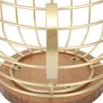 Mug Shape Coffee Pod Holder Coffee Capsule Storage Basket for Counter Coffee Bar Tabletop Kitchen Living Room Wordless Gold