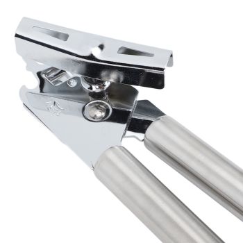 Manual Can Opener Handheld Stainless Steel Effortless Operation Multifunctional Can Bottle Opener for Home Kitchen Stainless Steel Handle