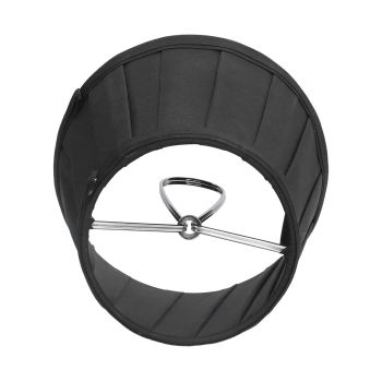 3PCS Cloth Lampshade E14 Clip On Fabric Lamp Cover for Chandelier Wall Lamp Office Home Decor(Black )