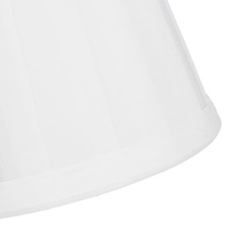 3PCS Cloth Lampshade E14 Clip On Fabric Lamp Cover for Chandelier Wall Lamp Office Home Decor(White )