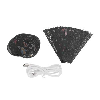 Lucky Star Projection Lamp Portable 3 Colors Ambient Lamp USB Powered Night Light for Home