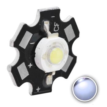 10Pcs Ultra Bright LED Chip 3V DIY Light Beads for Ceiling Light Downlight Flashlight Table LampWhite Light 6500K 1W