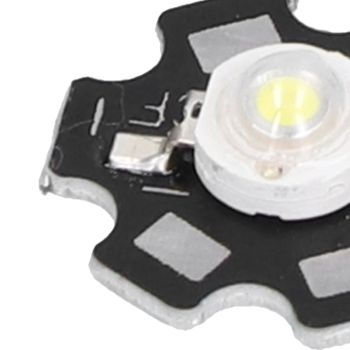 10PCS 1W LED Chip Highlight DIY Light Beads with Aluminum Base 6500k 90lm 20mm White Light
