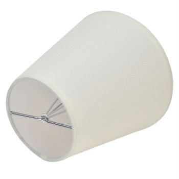 2PCS Fabric Lampshade European Style Clip On Lamp Shade for E14 Screw Chandelier Wall LampPT07 White