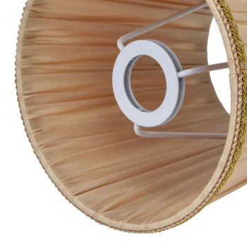 2PCS Fabric Lampshade Simple Lamp Shade for E14 Screw Candlestick Lamp Table Light Chandelier Gold