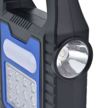 Solar Flashlights USB Rechargeable Solar Panel Portable Handle LED Lantern for Outdoor