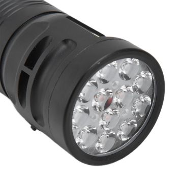 Brightest Flashlight LED 8 Modes Type C 9000mAh Waterproof Multifunctional Outdoor Light for CampingBlack