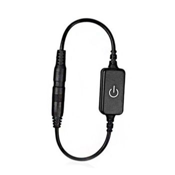 12‑24V 4A Mini LED Dimmer Touch Switch Single Color Light Emitting Diode Strip Light Brightness Controller On Off Switch Black