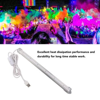 Ultraviolet Light Tube 395nm USB Powered 5W 24 Light Beads Excellent Heat Dissipation Ultraviolet Light Bar for Party Stage UV Glue Curing