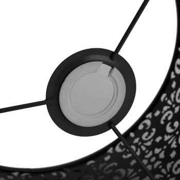 Desk Lampshade Hollow Out Iron Exquisite Decorative Lamp Shade for E27 E14 Floor Lamps Chandeliers Black
