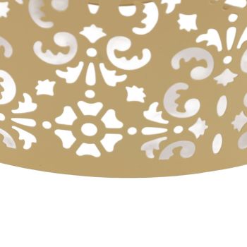 Desk Lampshade Hollow Out Iron Exquisite Decorative Lamp Shade for E27 E14 Floor Lamps Chandeliers Yellow
