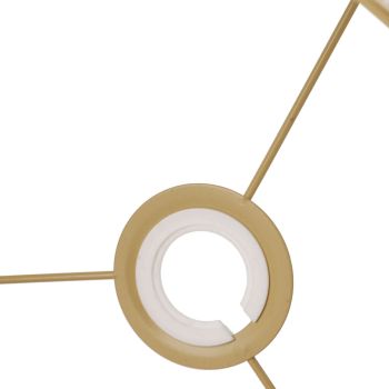 Lamp Shade Hollow Out Metal E27 E14 Clip On Easy Installation Durable Lamp Cover for Table Bedroom Living Room Home Yellow