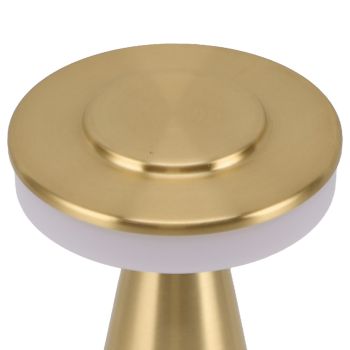 Portable LED Bedside Night Light 3 Color Temperature top Touch control Rechargeable Battery Bedside Lamp Gold