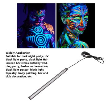 LED Black Light Bar USB Multifunctional Black Light Strip Tube UV Blacklight Strip Light for Party Bedroom 5V