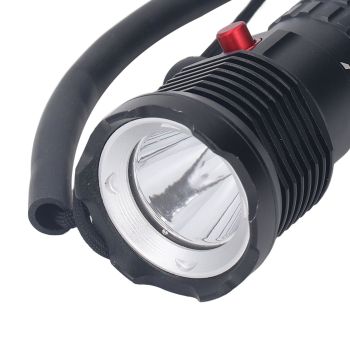 Diving Flashlight LED White Light Underwater Dive Torch IPX8 Waterproof Professional Submersible Flashlight for Deep Sea Emergency
