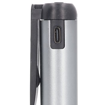 LED Pen Light Aluminum Alloy Portable USB Rechargeable Pocket Dual Beam Penlight Mini Handheld Light for Nurses Students Medical Doctors
