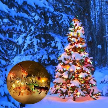 Animal String Lights 10 LEDs Small Animals String Lights Children Room Decoration for Kids Room Indoor String Lights