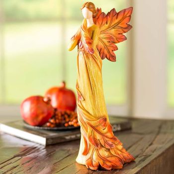 Autumn Angel Statue Sculpture Angel Wing Resin Ornament Garden Office Decoration Vintage Home Decor