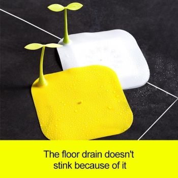 2Pcs Silicone Bean Sprout Floor Drain Cover Deodorant Floor Drain Cover Mat for Bathroom Kitchen Toilet
