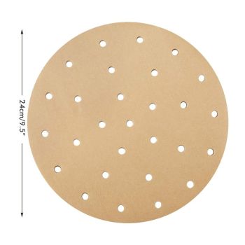 Fryer Liners Waterproof Fryer Filter Paper Fryer Round Perforated Parchment Paper for Fryer
