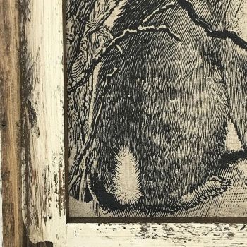 Easter Bunny Poster Vintage Wall Art Spring Farmhouse Country Charm Poster Home Bedroom Yard Retro Wall Decor