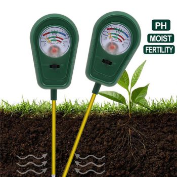 3 in 1 Soil Moisture Sunlight PH Tester Gardening Tool Kits for Plant Care Soil Meter for Garden Lawn Farm Indoor Outdoor