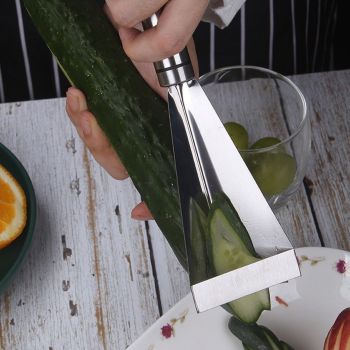 Kitchen Triangular Shape Carving Tool Stainless Steel Fruit Vegetable Engraving Slicers Flower Cutter Kitchen Gadgets