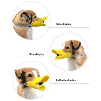 Anti Bite Duck Mouth Shape Dog Mouth Covers Soft Anti Bite Duck Muzzles Anti Called Muzzle Cover for Friends