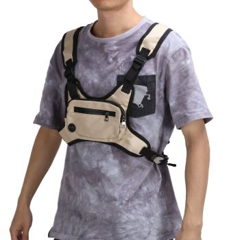Outdoor Gardening Bag Running Backpack Vest Bag Storage Bag for Man Woman RunningKhaki