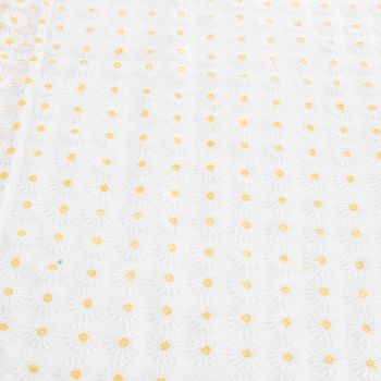 Daisy Car Curtain Lace Detachable Petal Embroidery Tulle Car Curtain Car Decorative Curtain