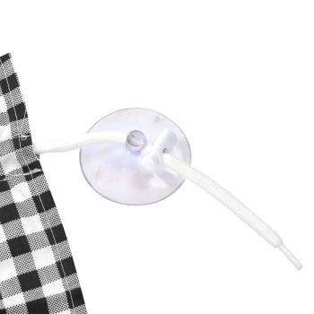 2Pcs Grid Design Anti Ultraviolet Car Curtain Side Car Window Sun Shade with Suction CupBlack Grid
