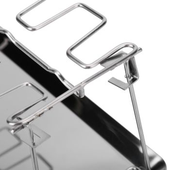 Chicken Wing Leg Rack with Bakeware Vertical Chicken Leg Grill for Barbecue Accessories