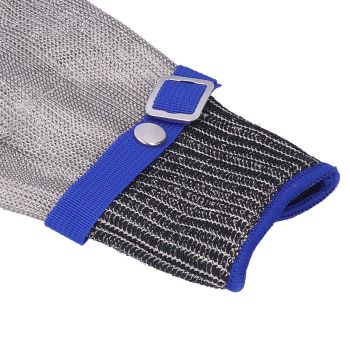 Cut Resistant Work Gloves Stainless Steel Wire Level 5 Protection Woven Adjustable Durable Safety Gloves