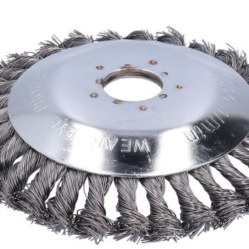 6in Steel Wire Trimmer Head Handheld Lawn Mower Cutting Head Replacement with Protective Cover