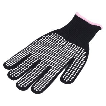 4Pcs Heat Resistant Gloves High Temperature Resistant Anti Scalding Mitts with Silicone BumpsWhite Silicone Pink Edge