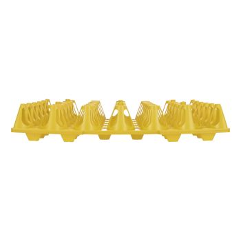 5PCS Plastic Egg Flats 30 Cell Egg Crates Holder Tray for Storage Transportation Home Farm SuppliesYellow
