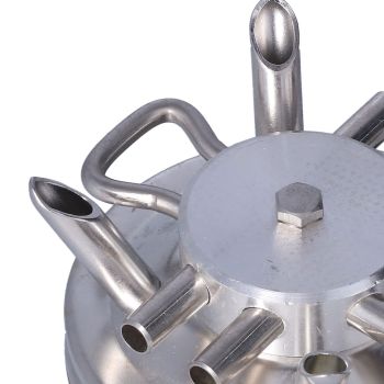 400CC Milk Collector Cow Milking Claw Sheep Milking Claw Stainless Steel Base Farm Milking Tool