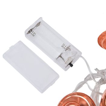 LED String Light Energy Saving Battery Operated LED Hollow String Lamp for Outdoor Picnic Camping