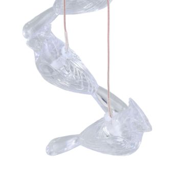 LED Solar Wind Chimes Color Change Waterproof Bird Wind Chimes Light for Courtyard Garden Patio